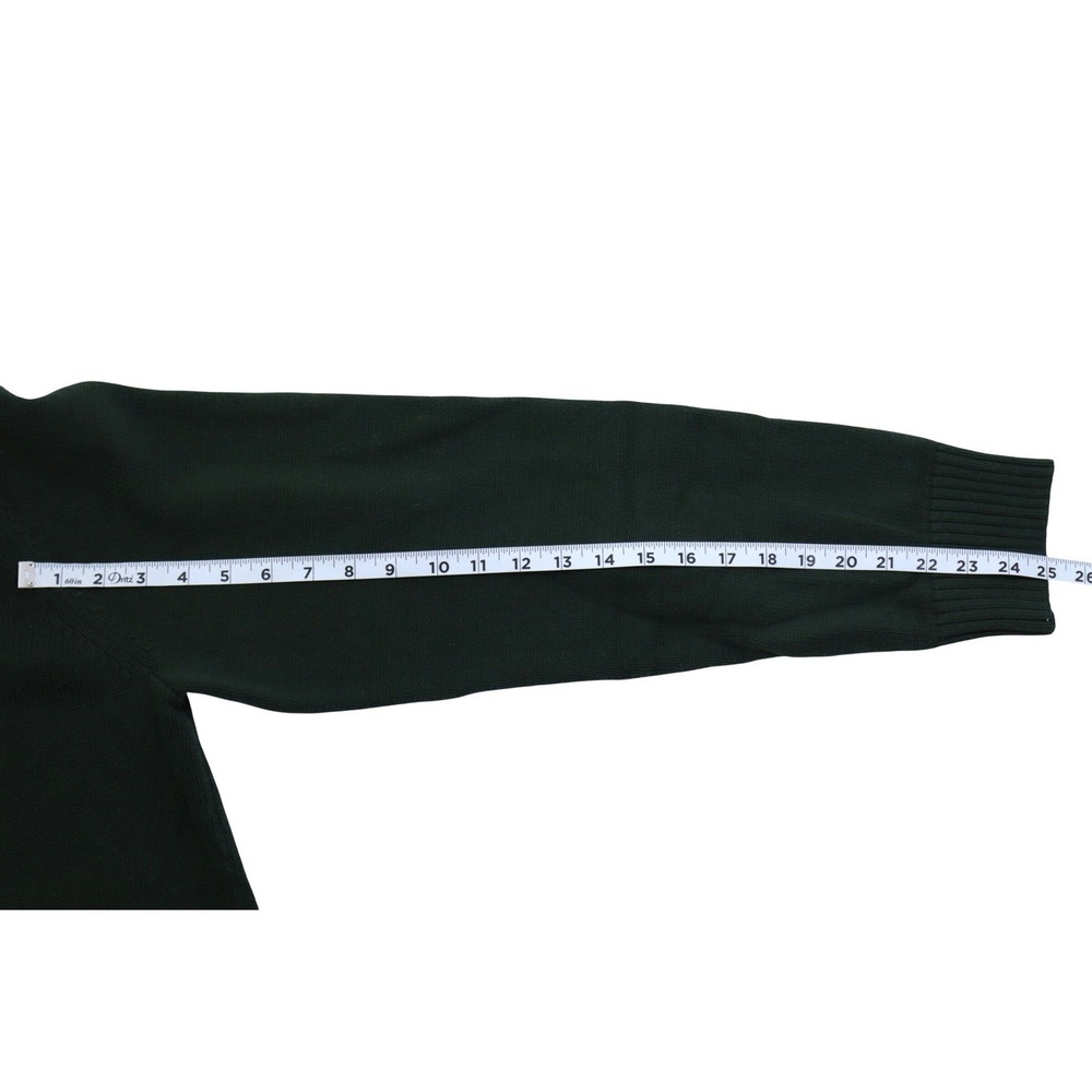Eddie Bauer Mens XL Forest Green‎ Cotton Crew Neck Knit Sweater Solid Classic - Picture 6 of 8